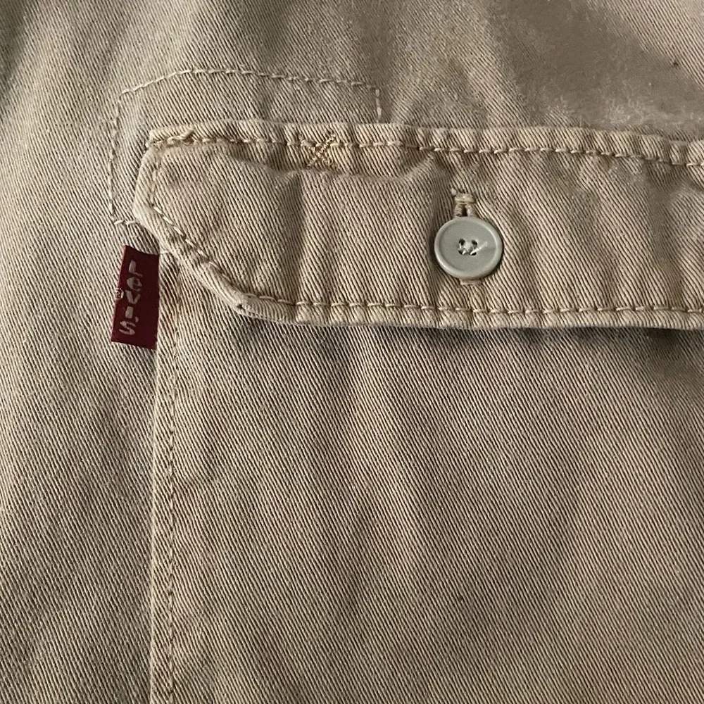 SOLD-Levi's Tan Button-Down Casual Shirt